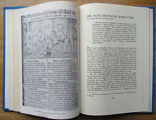 1942 REICHSGESUNDHEITSFUEHRUNG BOOK ON SAUNA