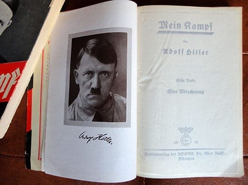1937 TWO VOLUME PAPERBACK EDITION OF ADOLF HITLERS "MEIN KAMPF"
