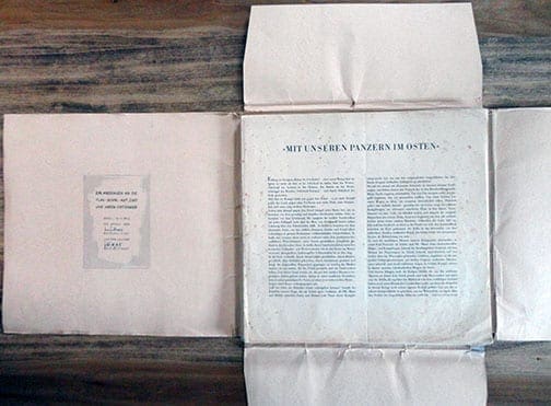 1943 THIRD REICH 'PANZER IN THE EAST' PORTFOLIO