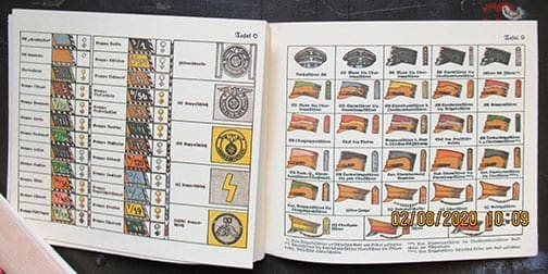 SCARCE ORIGINAL 1933 (POSSIBLY EARLIER) BOOK ON UNIFORMS AND INSIGNIA