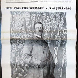 ORIGINAL 1st ISSUE (1926) NSDAP NEWSPAPER 'ILLUSTRIERTER BEOBACHTER'