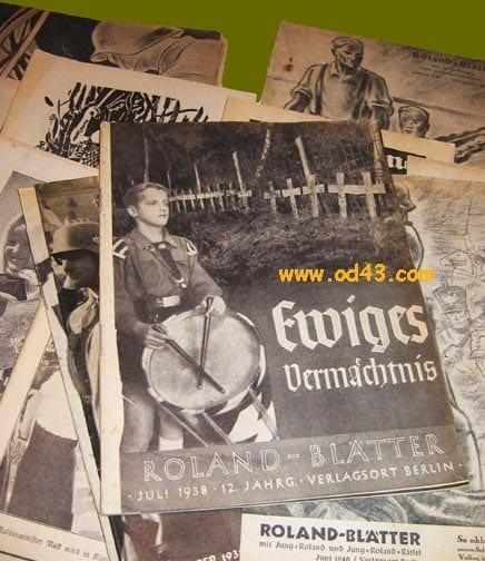 28 ORIGINAL ISSUES OF THE OFFICIAL NAZI PERIODICAL FOR GERMANS ABROAD The heavily illustrated pe