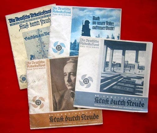 LOT OF FOUR ORIGINAL KdF PERIODICALS FROM ARBEITSGAU SACHSEN