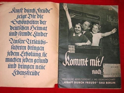 1938 K.D.F. VACATION BROCHURE
