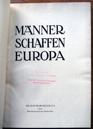 1943 PHOTO BOOK ON NAZI & FASCIST COUNTRIES IN EUROPE
