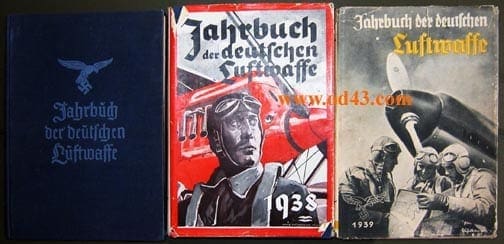 ORIGINAL 1937 / 1938 / 1939 LUFTWAFFE YEARBOOKS