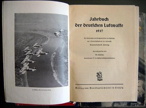 ORIGINAL 1937 / 1938 / 1939 LUFTWAFFE YEARBOOKS - Image 5