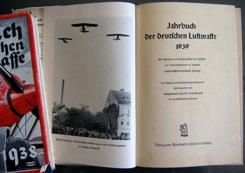 ORIGINAL 1937 / 1938 / 1939 LUFTWAFFE YEARBOOKS - Image 3