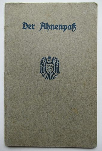 Ahnenpass I 0423 Sta 1