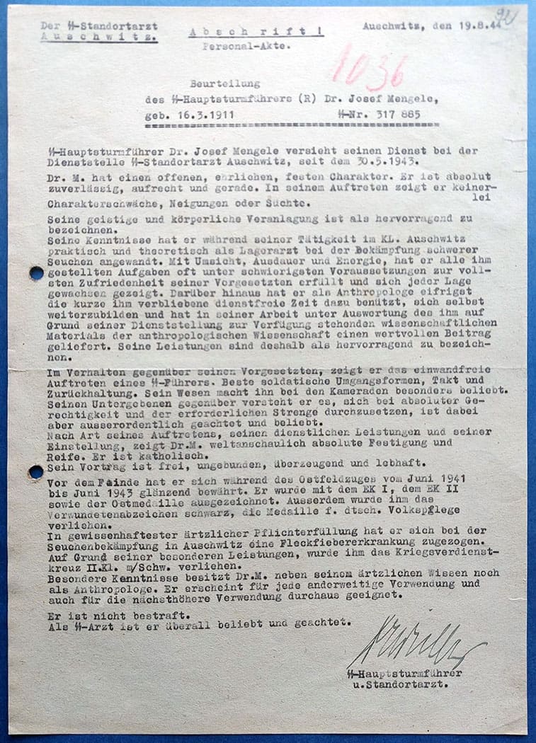 Wirths Mengele 1