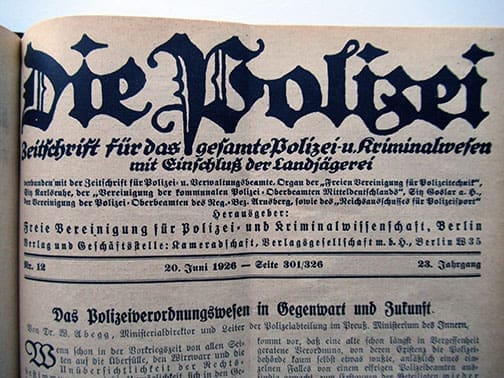 1926 bound Polizei 0524 Sta 7