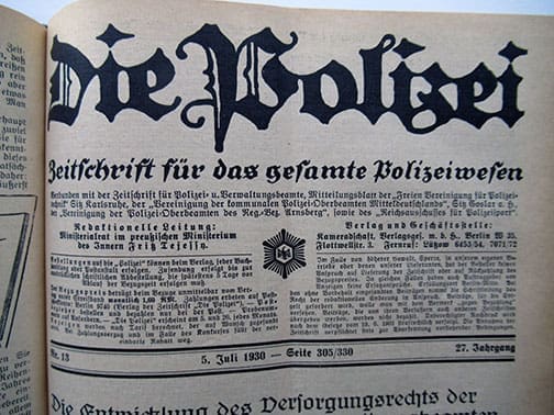 1930 bound Polizei 0524 Sta 7