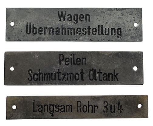 U-Boot plaques I 0325 AL 1