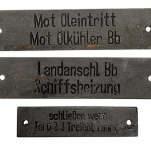 U-Boot plaques I 0325 AL 3