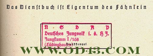 Dienstbuch HJ 1025 3