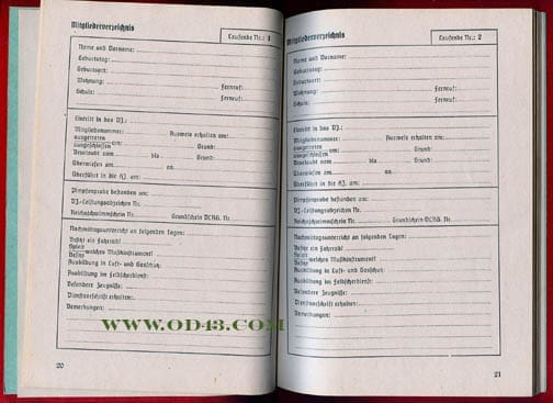 Dienstbuch HJ 1025 5