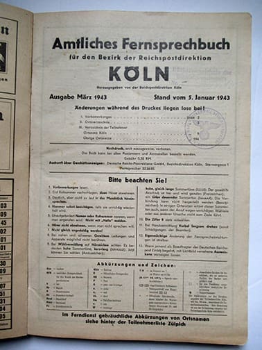 phone bk Cologne 0526 4