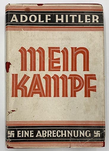 ADOLF HITLER SIGNED 1928 3rd EDITION "MEIN KAMPF" WITH RARE ORIGINAL DUST JACKET