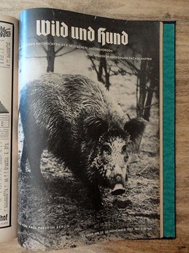 BOUND 1937 ISSUES OF THE OFFICIAL GERMAN HUNT PERIODICAL