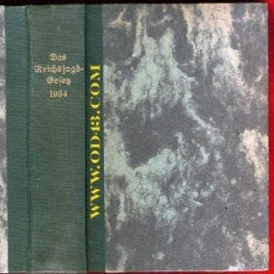 THE COMPLETE 1938 NAZI HUNTING LAWS IN ONE 400 PAGES BOOK