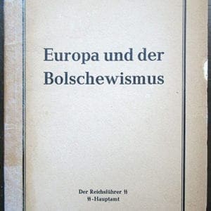 ORIGINAL 1942 ANTI-JEWISH / ANTI-BOLSHEVIST SS-HAUPTAMT BOOK