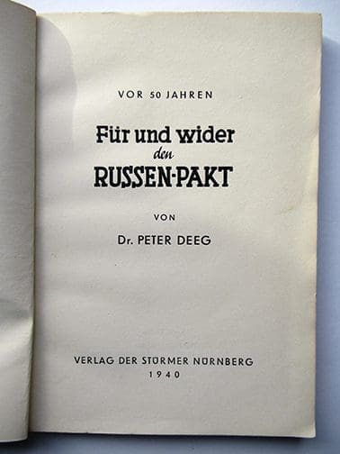 Deeg Russenpakt 1021 Sta 2