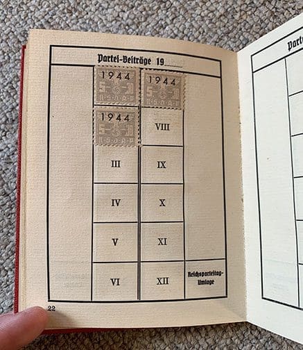 NSDAP Documents 0123 TD 11