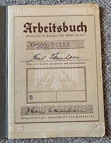 NSDAP Documents 0123 TD 12